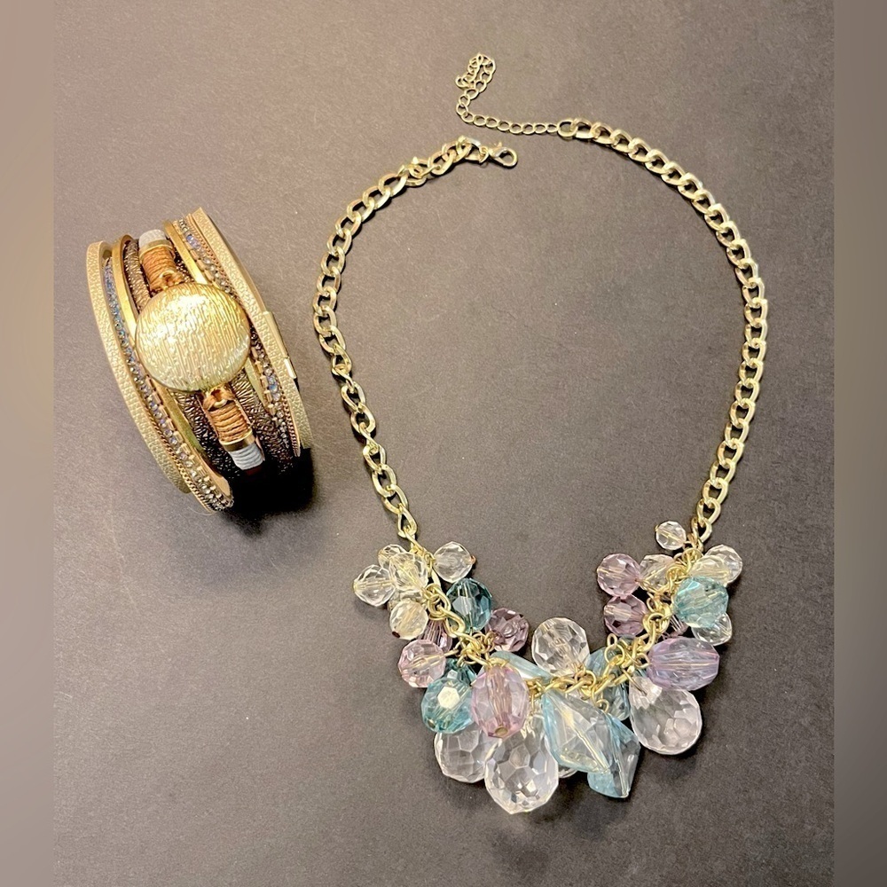 Necklace & Bracelet Set- Mermaid Color-scheme